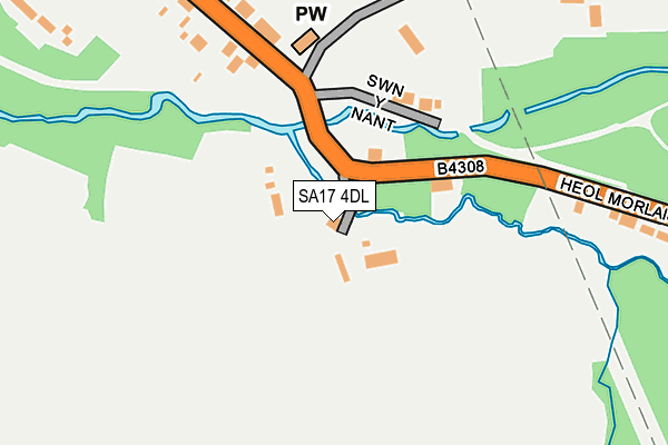 SA17 4DL map - OS OpenMap – Local (Ordnance Survey)