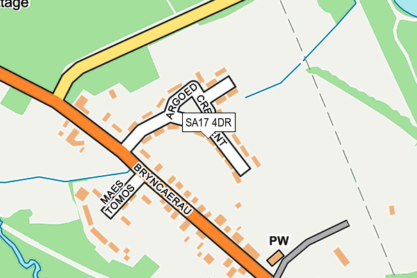 SA17 4DR map - OS OpenMap – Local (Ordnance Survey)