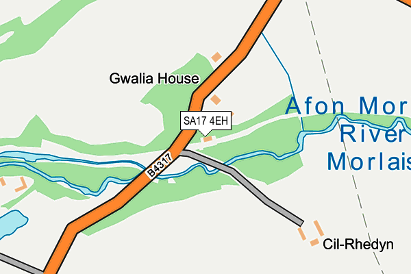 SA17 4EH map - OS OpenMap – Local (Ordnance Survey)