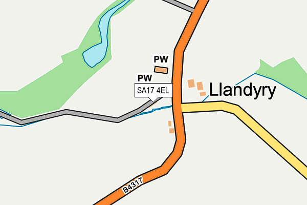 SA17 4EL map - OS OpenMap – Local (Ordnance Survey)