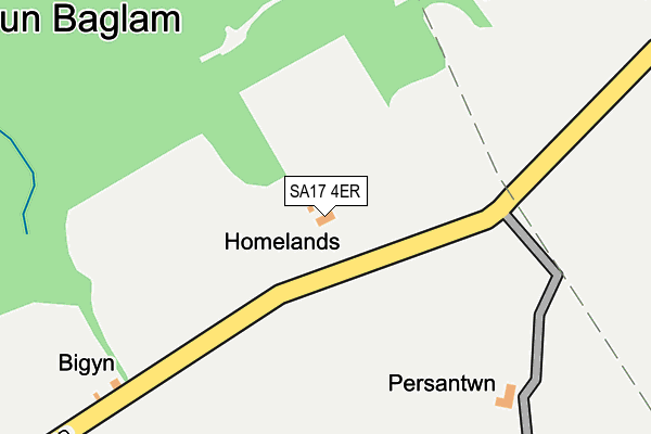 SA17 4ER map - OS OpenMap – Local (Ordnance Survey)