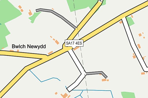 SA17 4ES map - OS OpenMap – Local (Ordnance Survey)