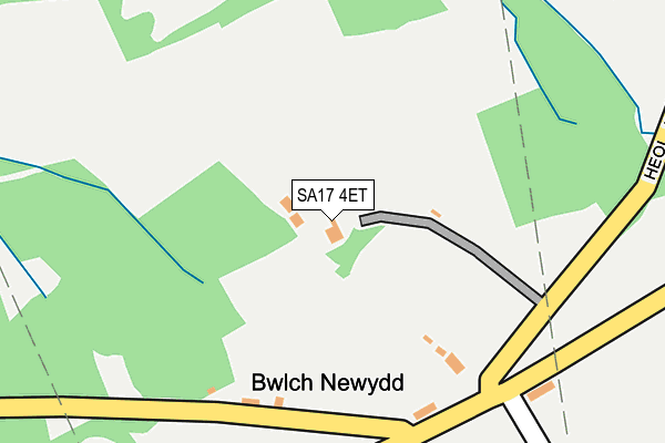 SA17 4ET map - OS OpenMap – Local (Ordnance Survey)