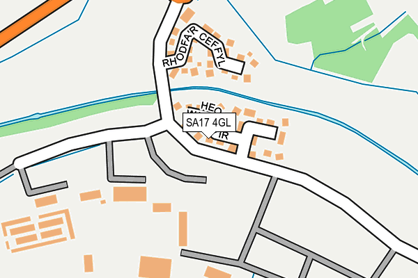 SA17 4GL map - OS OpenMap – Local (Ordnance Survey)