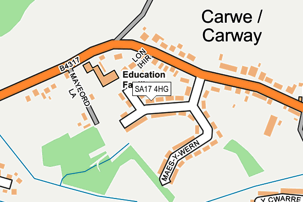 SA17 4HG map - OS OpenMap – Local (Ordnance Survey)