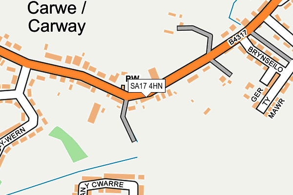 SA17 4HN map - OS OpenMap – Local (Ordnance Survey)