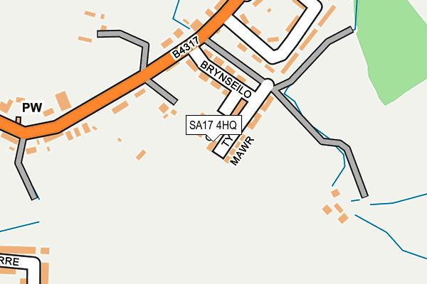 SA17 4HQ map - OS OpenMap – Local (Ordnance Survey)