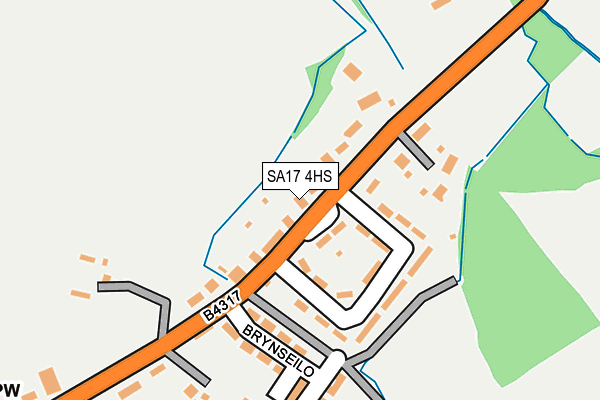 SA17 4HS map - OS OpenMap – Local (Ordnance Survey)