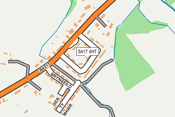 SA17 4HT map - OS OpenMap – Local (Ordnance Survey)