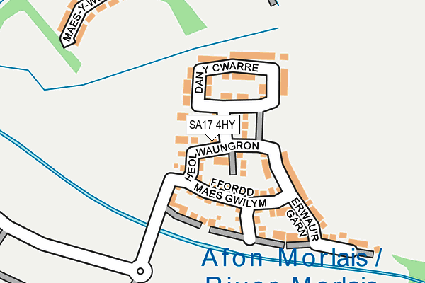 SA17 4HY map - OS OpenMap – Local (Ordnance Survey)