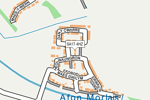 SA17 4HZ map - OS OpenMap – Local (Ordnance Survey)