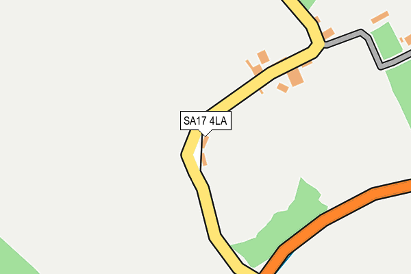 SA17 4LA map - OS OpenMap – Local (Ordnance Survey)