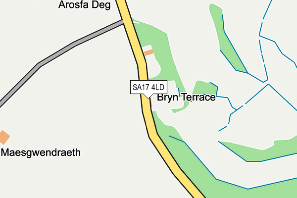 SA17 4LD map - OS OpenMap – Local (Ordnance Survey)