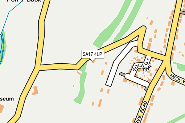 SA17 4LP map - OS OpenMap – Local (Ordnance Survey)