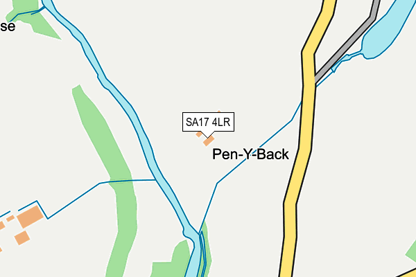 SA17 4LR map - OS OpenMap – Local (Ordnance Survey)
