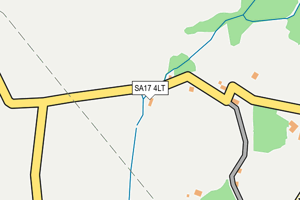 SA17 4LT map - OS OpenMap – Local (Ordnance Survey)