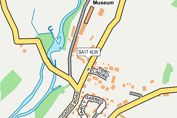 SA17 4LW map - OS OpenMap – Local (Ordnance Survey)