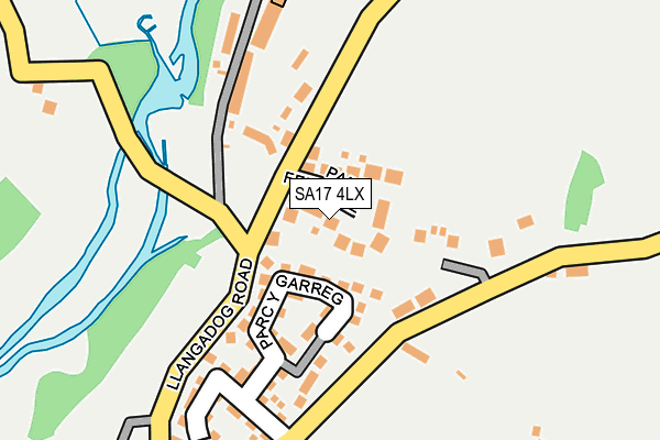 SA17 4LX map - OS OpenMap – Local (Ordnance Survey)