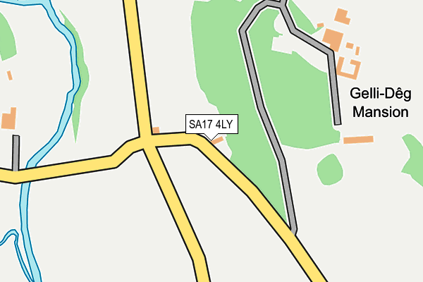SA17 4LY map - OS OpenMap – Local (Ordnance Survey)