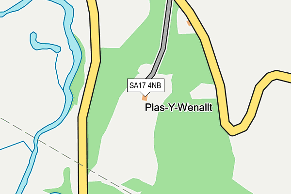 SA17 4NB map - OS OpenMap – Local (Ordnance Survey)