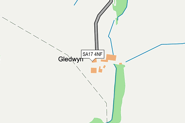 SA17 4NF map - OS OpenMap – Local (Ordnance Survey)