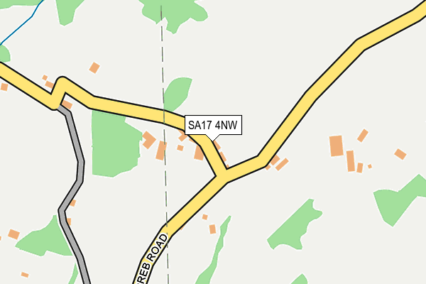 SA17 4NW map - OS OpenMap – Local (Ordnance Survey)