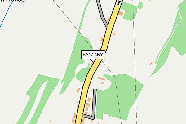 SA17 4NY map - OS OpenMap – Local (Ordnance Survey)