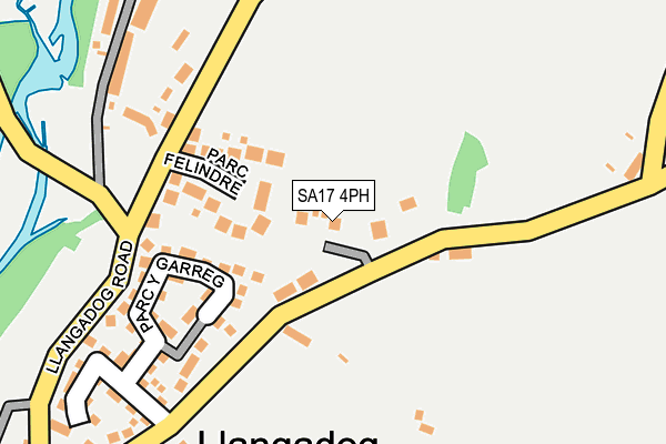 SA17 4PH map - OS OpenMap – Local (Ordnance Survey)