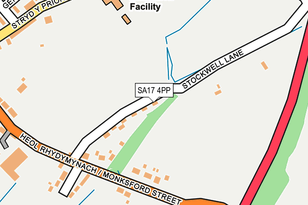 SA17 4PP map - OS OpenMap – Local (Ordnance Survey)