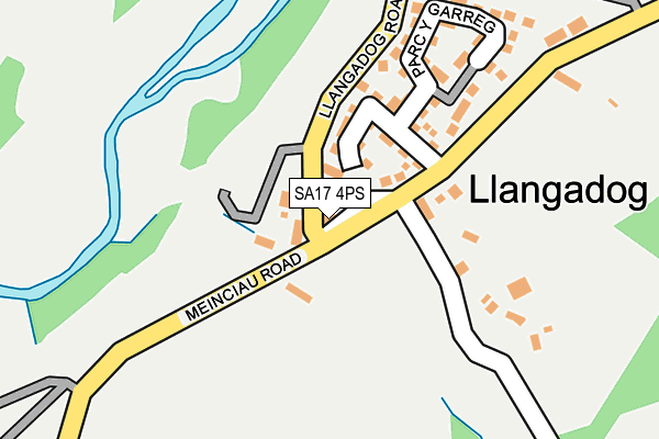 SA17 4PS map - OS OpenMap – Local (Ordnance Survey)