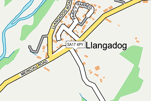 SA17 4PY map - OS OpenMap – Local (Ordnance Survey)