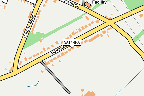 SA17 4RA map - OS OpenMap – Local (Ordnance Survey)