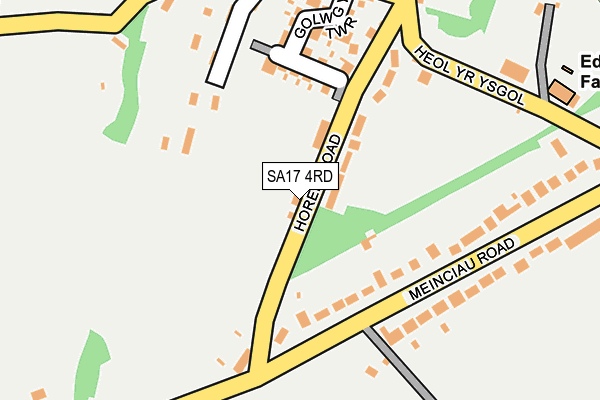 SA17 4RD map - OS OpenMap – Local (Ordnance Survey)