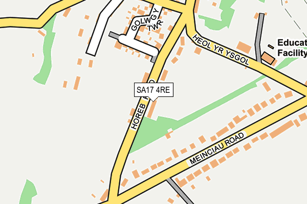 SA17 4RE map - OS OpenMap – Local (Ordnance Survey)
