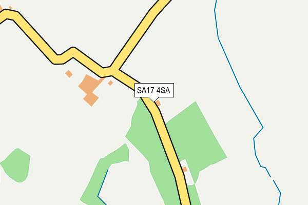 SA17 4SA map - OS OpenMap – Local (Ordnance Survey)