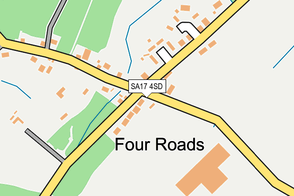 SA17 4SD map - OS OpenMap – Local (Ordnance Survey)