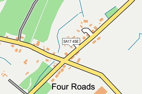 SA17 4SE map - OS OpenMap – Local (Ordnance Survey)