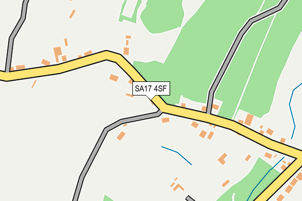 SA17 4SF map - OS OpenMap – Local (Ordnance Survey)