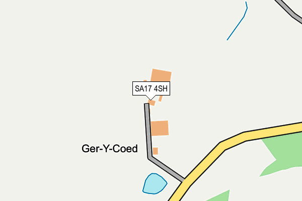 SA17 4SH map - OS OpenMap – Local (Ordnance Survey)