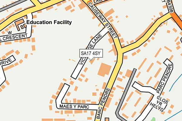 SA17 4SY map - OS OpenMap – Local (Ordnance Survey)