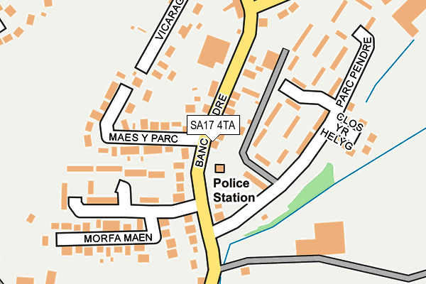 SA17 4TA map - OS OpenMap – Local (Ordnance Survey)