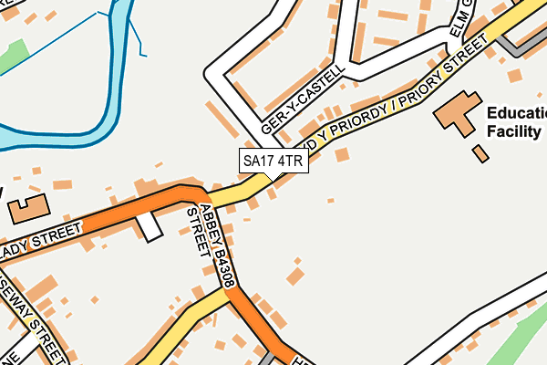 SA17 4TR map - OS OpenMap – Local (Ordnance Survey)