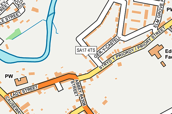 SA17 4TS map - OS OpenMap – Local (Ordnance Survey)