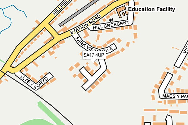 SA17 4UP map - OS OpenMap – Local (Ordnance Survey)