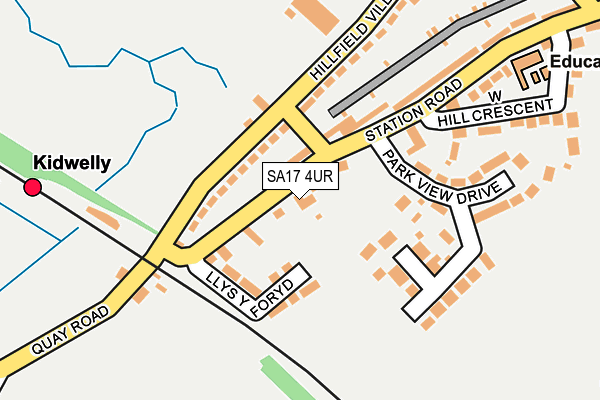 SA17 4UR map - OS OpenMap – Local (Ordnance Survey)