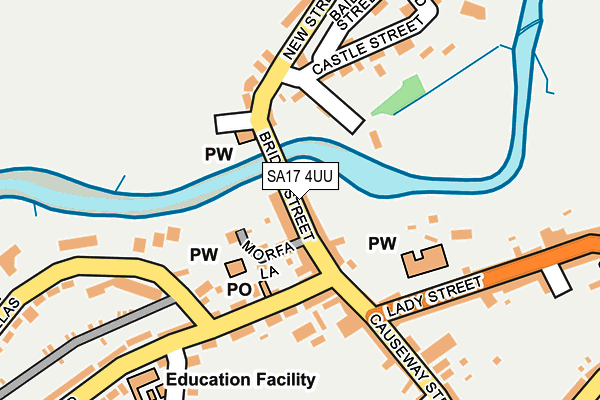 SA17 4UU map - OS OpenMap – Local (Ordnance Survey)