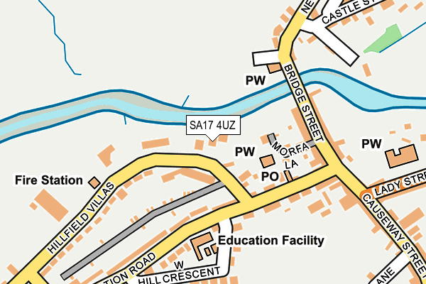 SA17 4UZ map - OS OpenMap – Local (Ordnance Survey)