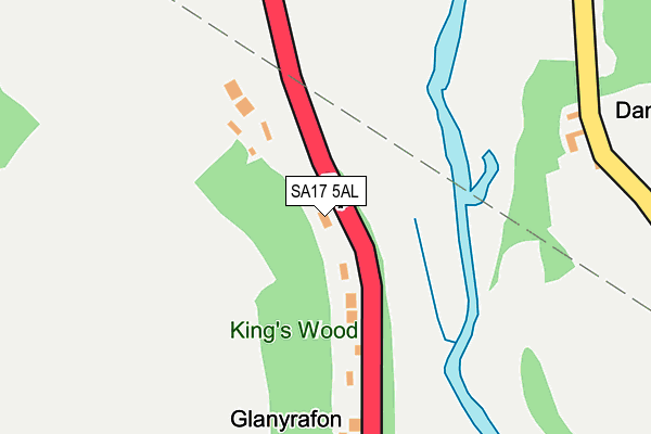 SA17 5AL map - OS OpenMap – Local (Ordnance Survey)