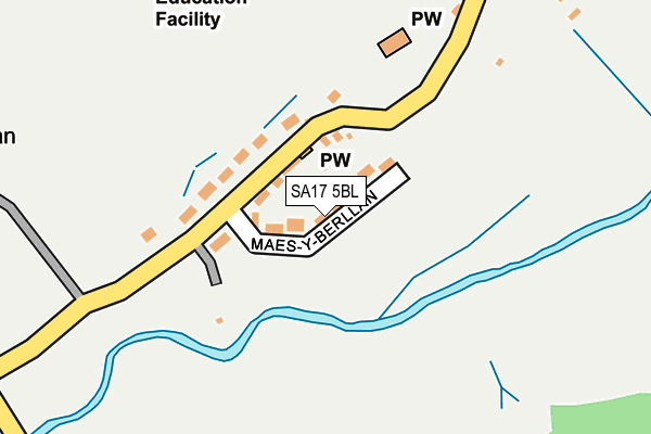 SA17 5BL map - OS OpenMap – Local (Ordnance Survey)