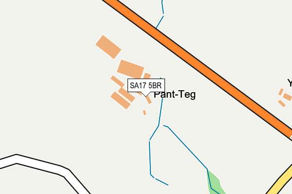 SA17 5BR map - OS OpenMap – Local (Ordnance Survey)